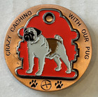 Pug Dog With Detachable Fire Hydrant Geocache Coin Activated - Adoptable