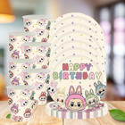 Lebubu Plushy Tableware Party Supplies Decoration Balloons Birthday Centerpiece