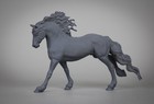 Heartbreaker  breyer Stablemate Sized  1 32 Resin Frisian Stallion