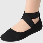 Alpine Swiss Peony Ballet Flats Shoes For Women Elastic Ankle Strap Flats