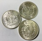 1884 O 1896 1921 Usa Morgan Silver Dollar Lot Of Three Lustrous Beauties  