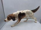 English Setter Figurine De Cuernavaca Mexican Pottery 17 X 7 Inches Hand Painted
