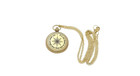 Antique Locket Brass Compass Necklace Navigation Compass