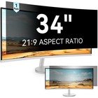34  Curved Privacy Screen Filter For 21 9 Monitor - Anti-glare  Blue Light Block