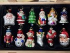 Vintage Thomas Pacconi Christmas Ornament Set   Hand Painted Glass  New In Box