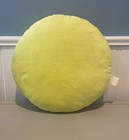Emoji Kissing Heart Pillow Plush Round Cushion Yellow