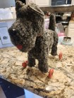 Vintage Rolly Toys Terrier Scotty Dog Pull Toy Puppy No Leash tag  Broken Wheel