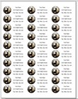 150 Buck Deer Silhouette Mailing Return Address Labels Personalized
