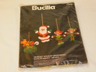 Vintage Bucilla Felt Jeweled Christmas Ornaments Kit 3586 Santa   Helpers Sealed