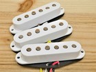 Artec Giovanni Noiseless Strat Single Coil Sss Pickup Set  Alnico 5 White