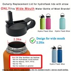 Replacement Straw Lid For Hydro Flask Wide Mouth Water Bottles - 32 40 64 Oz