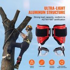 Tree Climbing Spikes Climbing Spurs Gear Aluminum Arborist Equipment Red