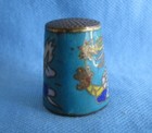 Vintage Dragon Sewing Thimble   Cloisonne Style Enamel