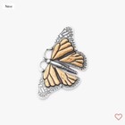 New James Avery Monarch Butterfly Pendant In Sterling Silver And Bronze