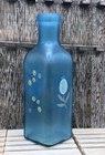 Decorative Blue Glass Bottle