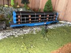 1 87 Ho Scale Tall Black blue Tipped Pipe Load 6in