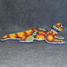 Huichol Lizard Beaded Sculpture Peyote Nierika 10  Large Vibrant Free Shipping