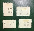 Canada Scott O241-o244 Pictorials Set Official 4 Holes Ohms Issue Used  1938 