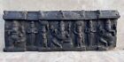 Antique Old Rare Fine Hand Carved Wood Hindu God Ganesha Figure Unique Panel