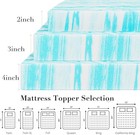 2  3  4  Mattress Topper Twin King Full Queen Comfortable Memory Foam Bed Topper