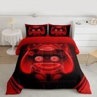 Kids Red Gamer Duvet Insert Full Size  Gaming Comforter Set Boys Girls Modern   