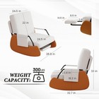 Modern Glider Rocking Chair Upholstered Nursery Glider Chair