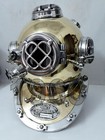 18  Antique Brass Oil Rubbed Finish Scuba Diving Helmet Us Navy Mark V Deep Gift