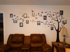 Large Family Tree Wall Decal  Diy Black Photo Frame Tree Wall Decor Sticker Mura