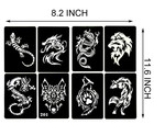 Animal Temporary Tattoo Stencils  Semi Permanent Tattoo Tattoo Stencil Fake Tatt