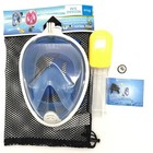 Us Adult Snorkel Scuba Full Face Mask Swimming Underwater Diving Masks Blue L xl