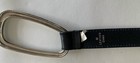 Good Vintage Size M Express Genuine Black Leather Belt With Silver Buckle
