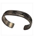 Elaborate Vintage Navajo Sterling Silver Rug Pattern Cuff Bracelet
