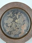 Antique Japanese Bronze Charger 27 5cm     Nishimura  Kyoto Signed Meiji Birds