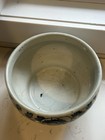 Vintage Blue   White Chinese Planter cachepot   Mountain Landscape As Is