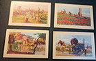 Antique Ricordo Di Roma Italian Souvenir Artist Postcard Set Of 11  Very Nice
