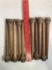 Wood Bobbins Spools Wooden Industrial Style Spindles 8 75  Wooden Quills Lot-10 
