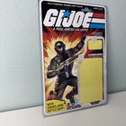 Vintage 1982 G i  Joe Snake Eyes V1 5 Full Uncut Peach File Card Back Arah 11