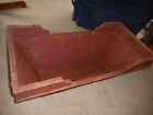Farmhouse Primitive Wood Red Handmade Antique Baby Bassinet Original Large 36  