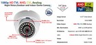 Cctv Security Camera 1080p 4in1 Hd Night Vision With Bnc Cable And Power Adapter