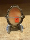 Antique Hand Carved Shell Cameo Pin