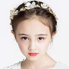 Kids Wedding Hair Accessories  Floral Princess Headpiece Pearls Tiara First A03