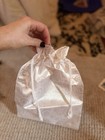Breyer Breyerfest 25 Silver Jubilee 2014 Satin Drawstring Bag White Swirl