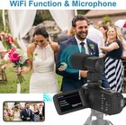 4k Camcorder Ultra Hd Video Camera With Microphone Wide Angle Lens For Youtube 