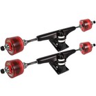 Longboard Trucks wheels bearings Black 7 0   Bigfoot 76mm Cruisers Red