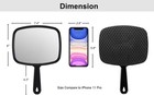 Protecle Hand Mirror  10 3  L X 7 4  W Salon Barber Hairdressing Handheld Mirror