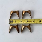 1 Vintage Mid Century  brasilia  Style Brass Pull Or Handle Mcm Drawer Hardware