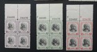 Scott  803-834 Mint Nh 1938 Presidential Series Plate Blocks Complete Set   au9