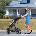 2-in-1 Convertible Baby Stroller Foldable Bassinet Stroller W  Adjustable Canopy