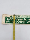 Vintage 1980s Profit Plus Marijuana Weed Joint Funny Parody Bumper Sticker 14x4