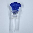 Versace Rosenthal Medusa Cobalt Blue Crystal Bottle Stopper For Wine No Box